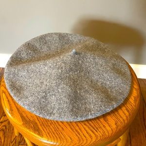 Grey Wool Beret
